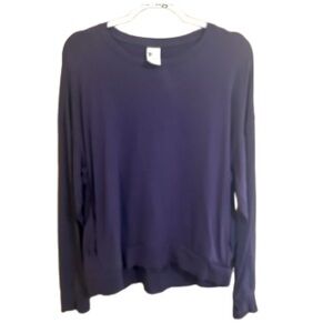 All in Motion XXL Crewneck Sweatshirt Cotton Modal Relaxed Fit Hidden Pocket